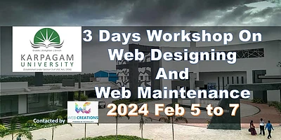 Workshop On Web Designing And Web Maintenance