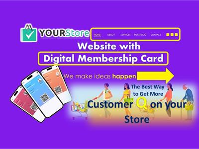 Image of Website with Digital Membership Card - 2